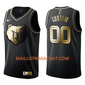 Maillot NBA Memphis Grizzlies Personnalisable Nike Noir Golden Edition Swingman - Homme